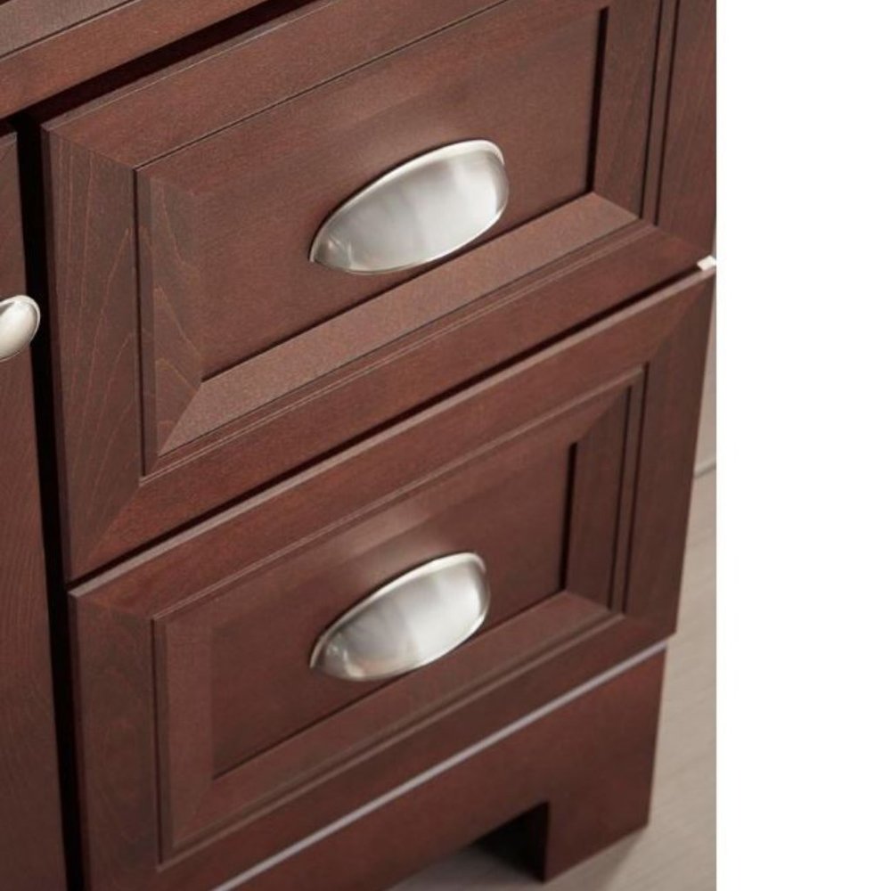 10 PACK SET 3 in. (76 mm) Satin Nickel Bin Cup Drawer Hardware Pull Handle Brand